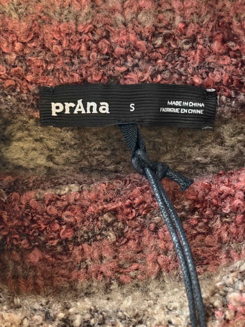 Prana NWT Unbounded Wool Blend Mock Turtleneck Sweater in fall colors-Size Small - Picture 6 of 7